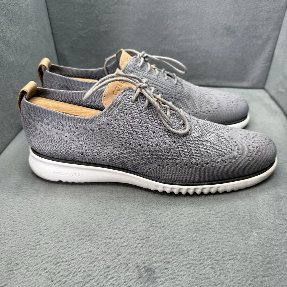 Cole Haan 2.Zerogrand Stitchlite Oxford Mens 10M Gray Knit Grand.OS